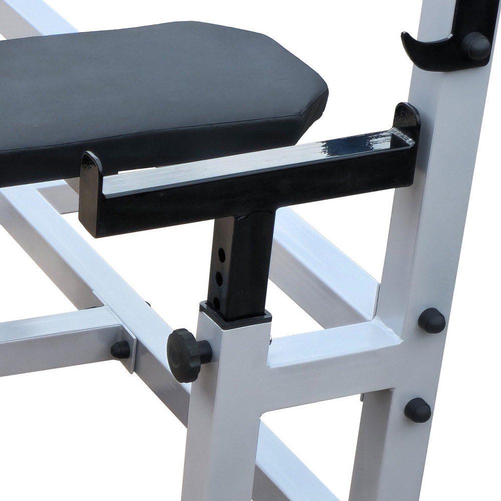 Скамейка горизонтальная профессиональная для жима со страховкой 50 на 50 мм Киев - изображение 7