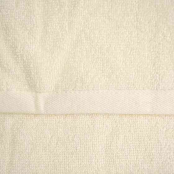 Махровое полотенце для ног с прямоугольником GM Textile 50х70см 380г/м2 (Ваниль) Сумы