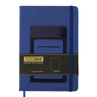 Книга записная Buromax COMFORT А5 96 листов точка, синий (BM.295309-02) Винница