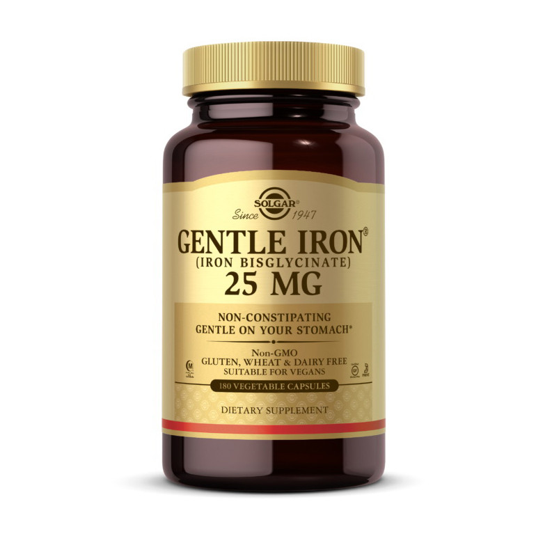 Gentle Iron 25 mg (iron bisglycinate) (180 veg caps) Луцк - изображение 1