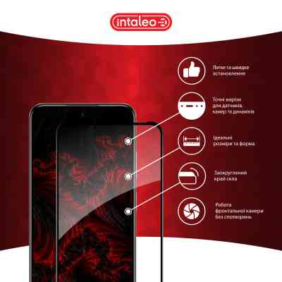 Стекло защитное Intaleo Full Glue Infinix Hot 50i Black (1283126607332) Винница