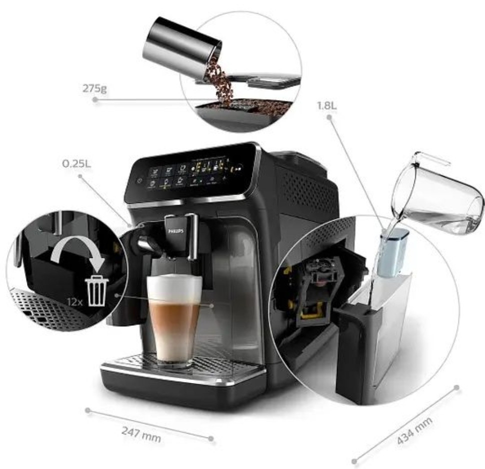 Кавомашина автоматична: Phillips EP3242/60. Харків - фото 4