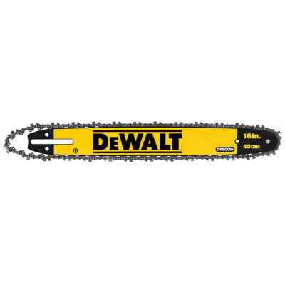 Шина для ланцюгової пили DeWALT 16''/40 см, з ланцюгом 3/8'', 1.1 мм, (DT20660) Вінниця