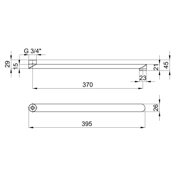 Излив для смесителя Lidz Niagara 400 40 см LDNIA400CRM25835 Chrome Киев