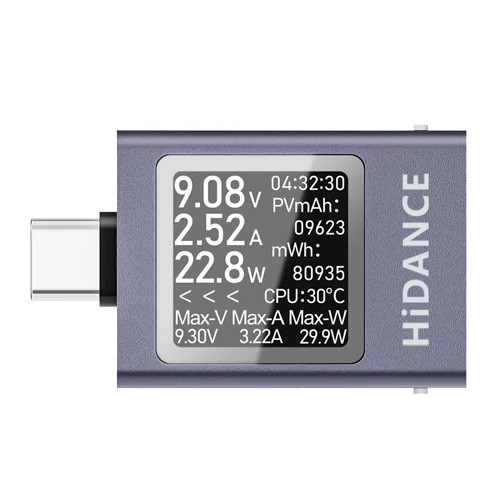 USB тестер струму, напруги, ємності, Type-C, Hidance HDC-085C Вінниця - фото 1