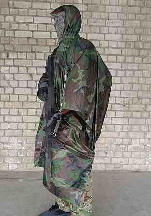 Тактичний дощовик-пончо EasyFit RainC (військовий плащ ЗСУ) woodland Коломия