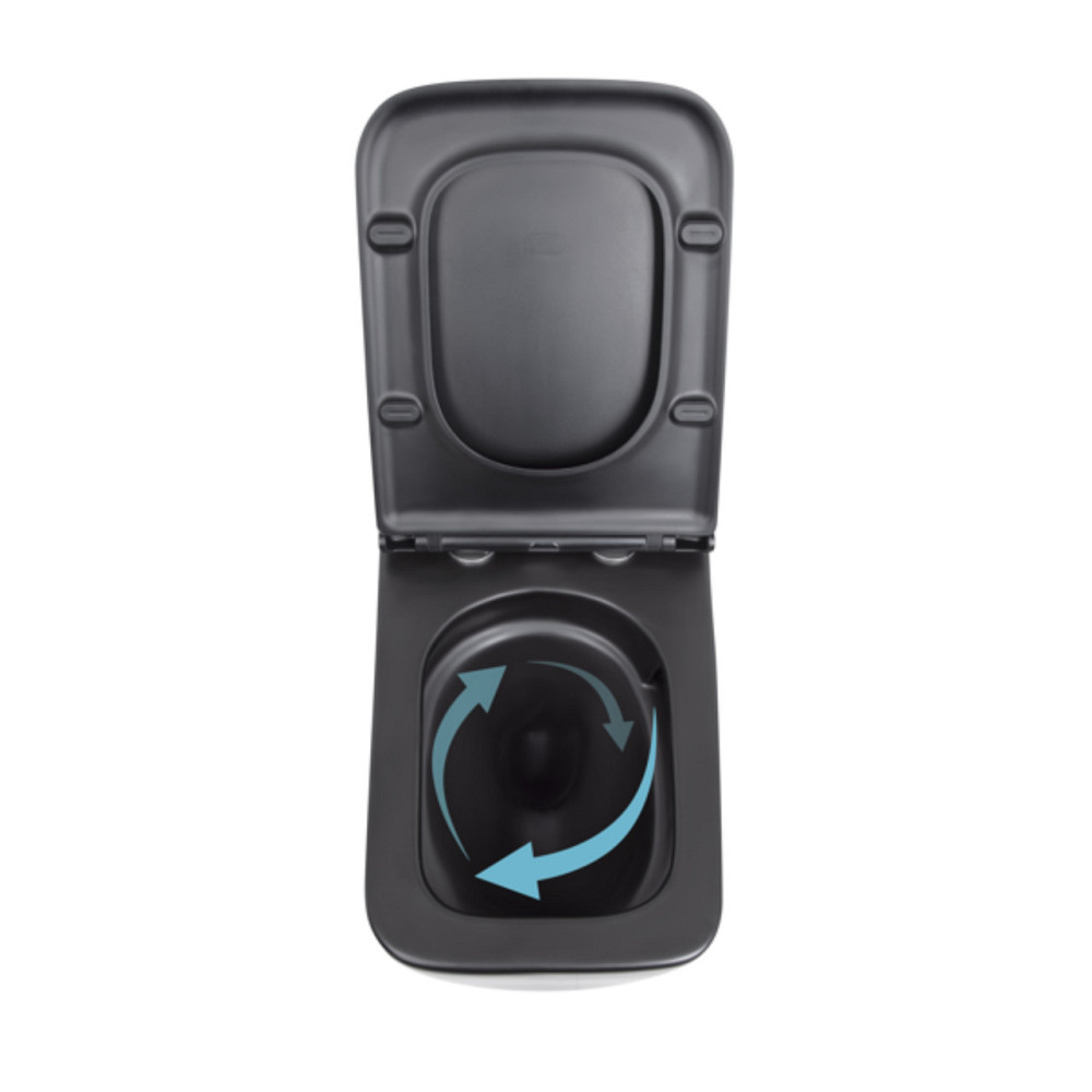 Унитаз подвесной Qtap Gemini безободковый с сиденьем Soft-close QT2533076EUQMB Киев - изображение 20