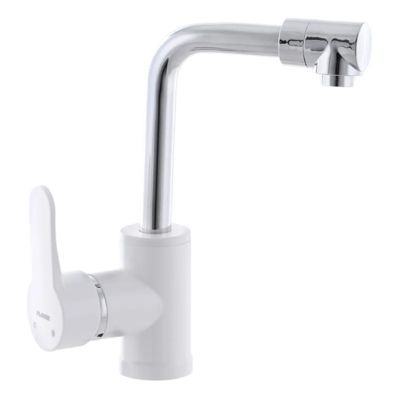 Смеситель для умывальника Plamix Mario-001 White без подводки PM0556 Харьков