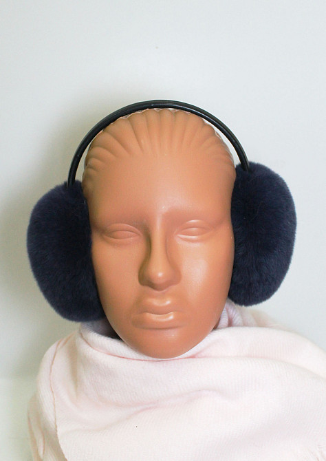 Наушники меховые женские из Rex Темно Синий Харьков - изображение 2