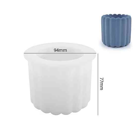 Силиконовая форма для подсвечника из смолы,глины,воска 72 х 70 мм 