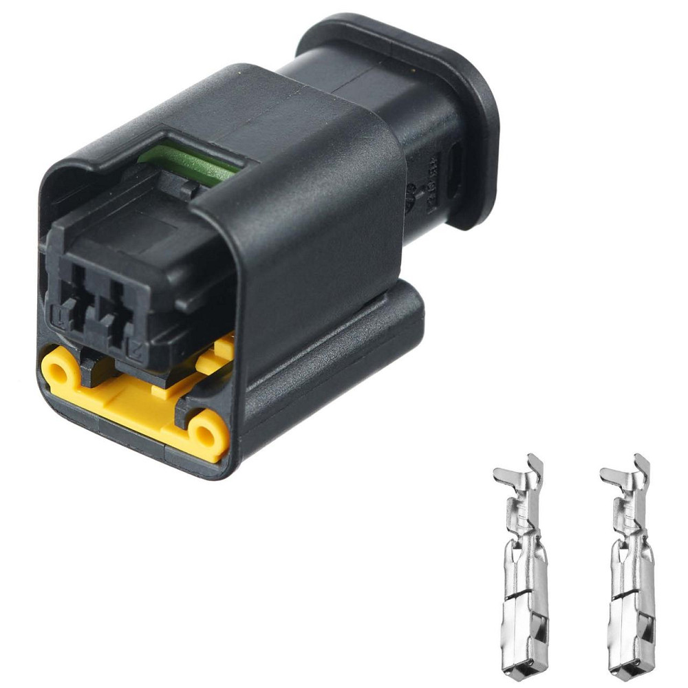 Разъем коннектор 2-кон., Дат, Температуры, 1801176-1, TE Франция универс., Моторный Renault Киев - изображение 1