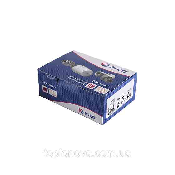 Набор Краны радиаторные угловые ARCO 1/2″ подача + обратка + термоголовкаа KC001 KCТ01 М30 Черновцы