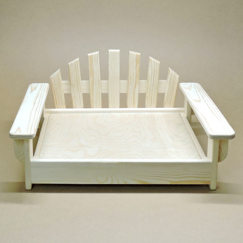 Лежак деревянный для собаки 