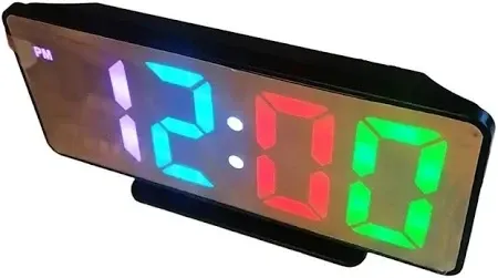 Настільний цифровий годинник VST-888H з RGB підсвічуванням від USB і функцією будильника, стильний і Одеса - фото 8