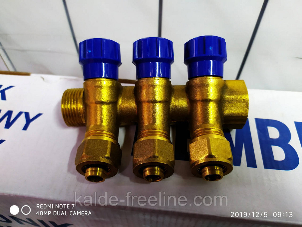 Колектор вентильний для труби 16 мм. на 3 виходи Харків - фото 1