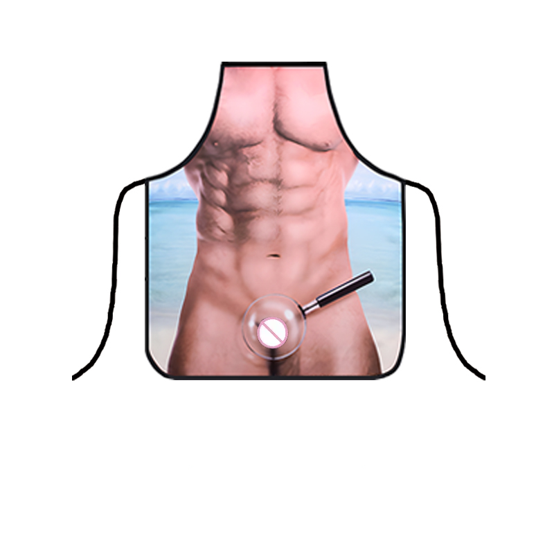 Фартух з приколами чоловік з лупою 75 на 55 см різнобарвний Київ - фото 2