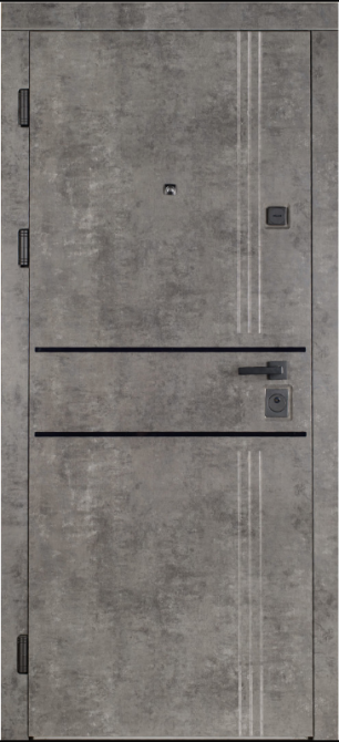 Двері вхідні Артіз Еліт 017 Мармур темний/оксид білий 960х2040 мм Київ - фото 1