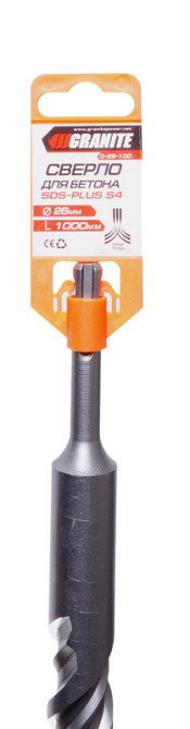 GRANITE Свердло для бетону GRANITE SDS-PLUS S4 26х1000 мм 0-26-100 Коломия - фото 2