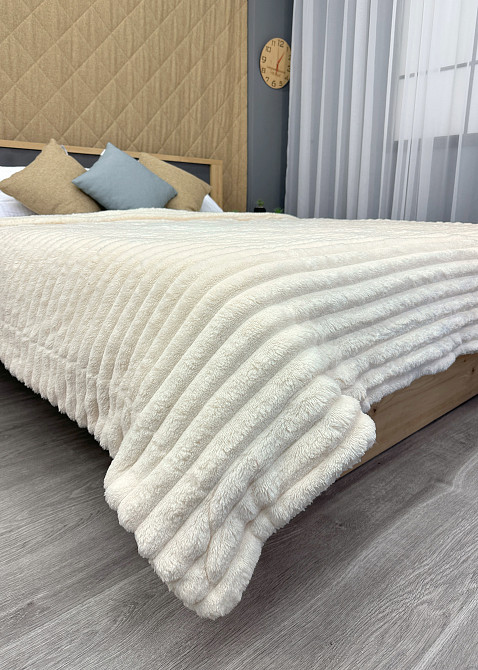 Плед 200х230 см (+-10см) на овчине 