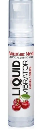 Стимулирующий лубрикант от Amoreane Med: Liquid vibrator - Cherry ( жидкий вибратор ), 10 ml Sex Aura Киев