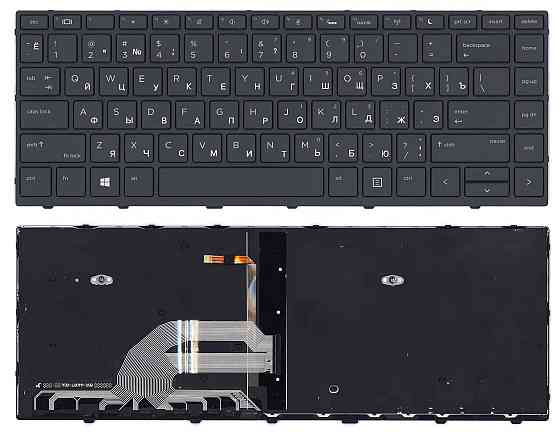 Клавиатура для ноутбука HP ProBook (430 G5) с подсветкой (Light), Black, (Black Frame), RU Вінниця