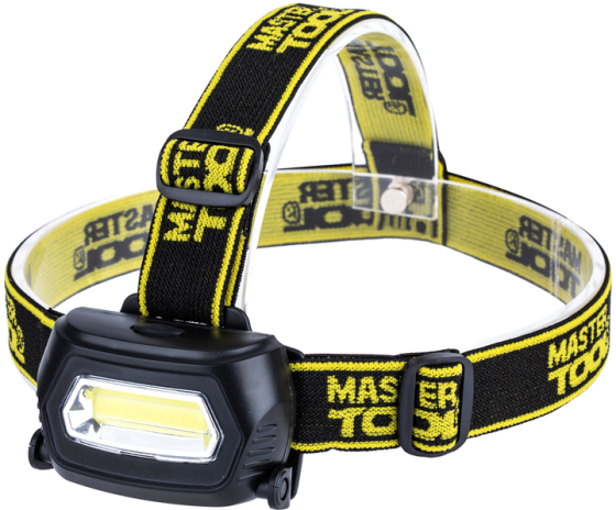 Ліхтар Master-Tool налобний з регулюванням нахилу, 3 режими, 75х46х29мм, 94-0810 Харків