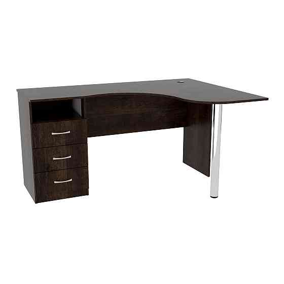 Стіл кутовий з шухлядами ОСК-4, Дуб Конкордія, 1500/1100/760 Львів