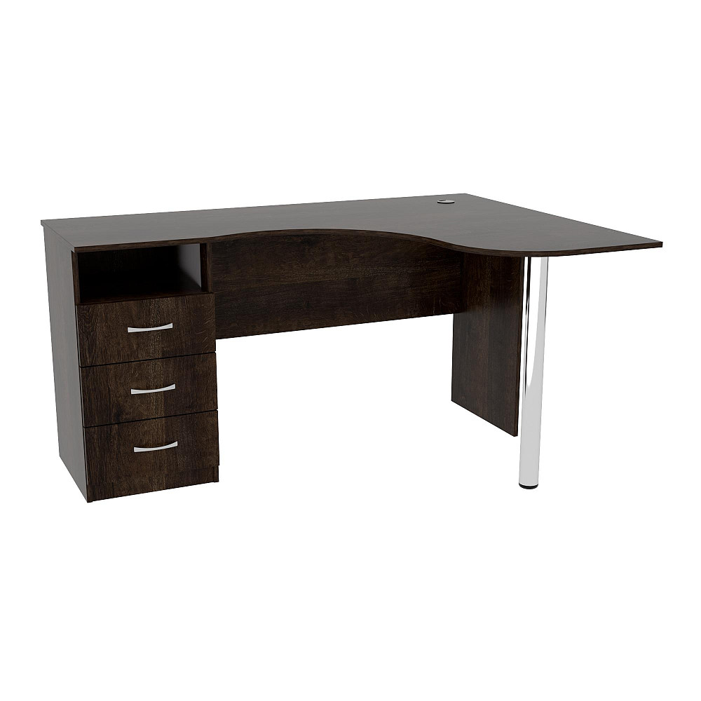 Стіл кутовий з шухлядами ОСК-4, Дуб Конкордія, 1500/1100/760 Львів - фото 1