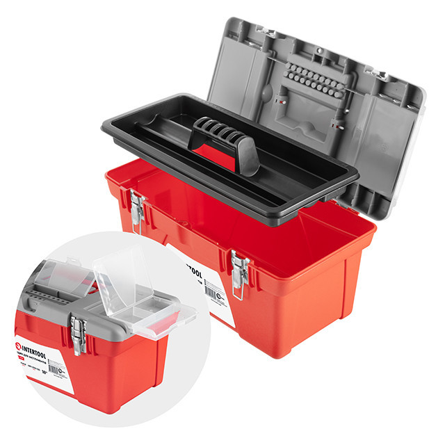 Комплект ящиків для інструментів з метал. замками, 3 шт. (BX-0513 13", BX-0516 16", BX-0518 18") INTERTOOL BX-0503 Київ - фото 10