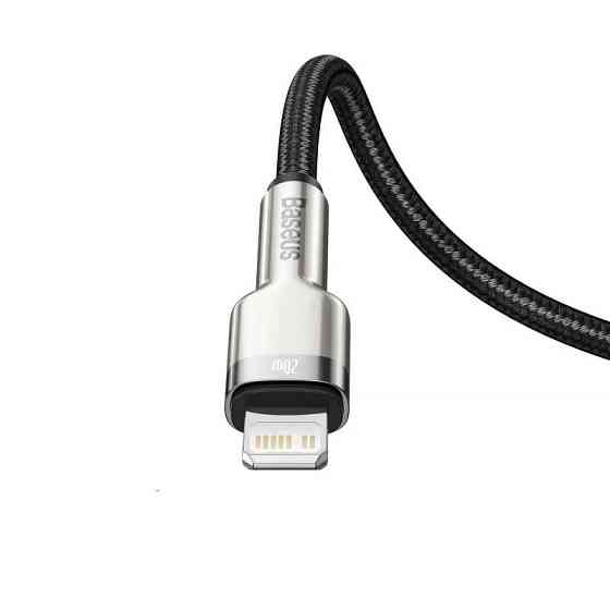 Кабель Type-C - Lightning Baseus Cafule Series Metal дата-Кабель Type-C - Lightning PD 20W 1m цвет черный Одесса