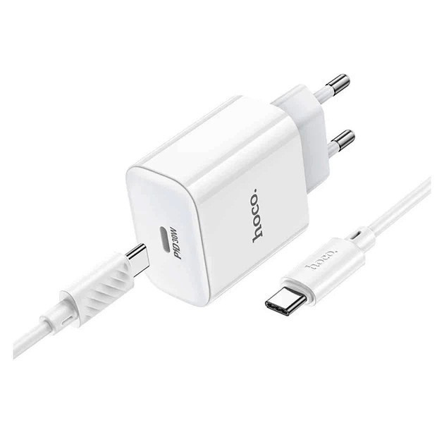 Швидке заряджання Блок + кабель Type-C PD 30W iPhone (hoco) Одеса - фото 1