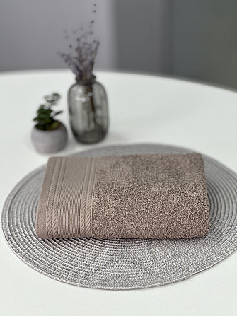 Махровое полотенце IDEAL TEXTILE Легкий бриз 70х140 см 450 г/м2 100% хлопок Мокко Черновцы - изображение 4
