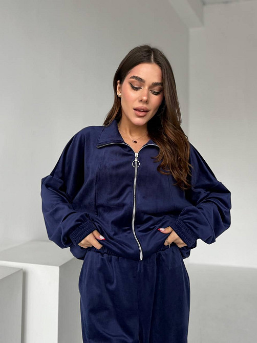 Жіночий прогулянковий костюм двійка: кофта і штани з турецького велюру Одеса - фото 7