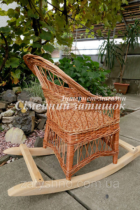 Дитяче крісло гойдалка з лози Київ - фото 4