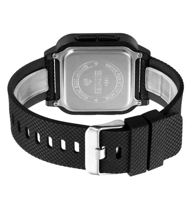 Чоловічий наручний годинник Skmei 1894 (Чорний з чорним циферблатом) Київ - фото 8