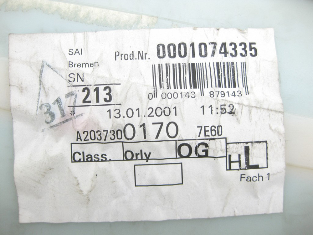 Mercedes-Benz  A2037300770 7E60 Карта задніх лівих дверей сіра тканина C-class W203 C-class S203 Одесса - изображение 13