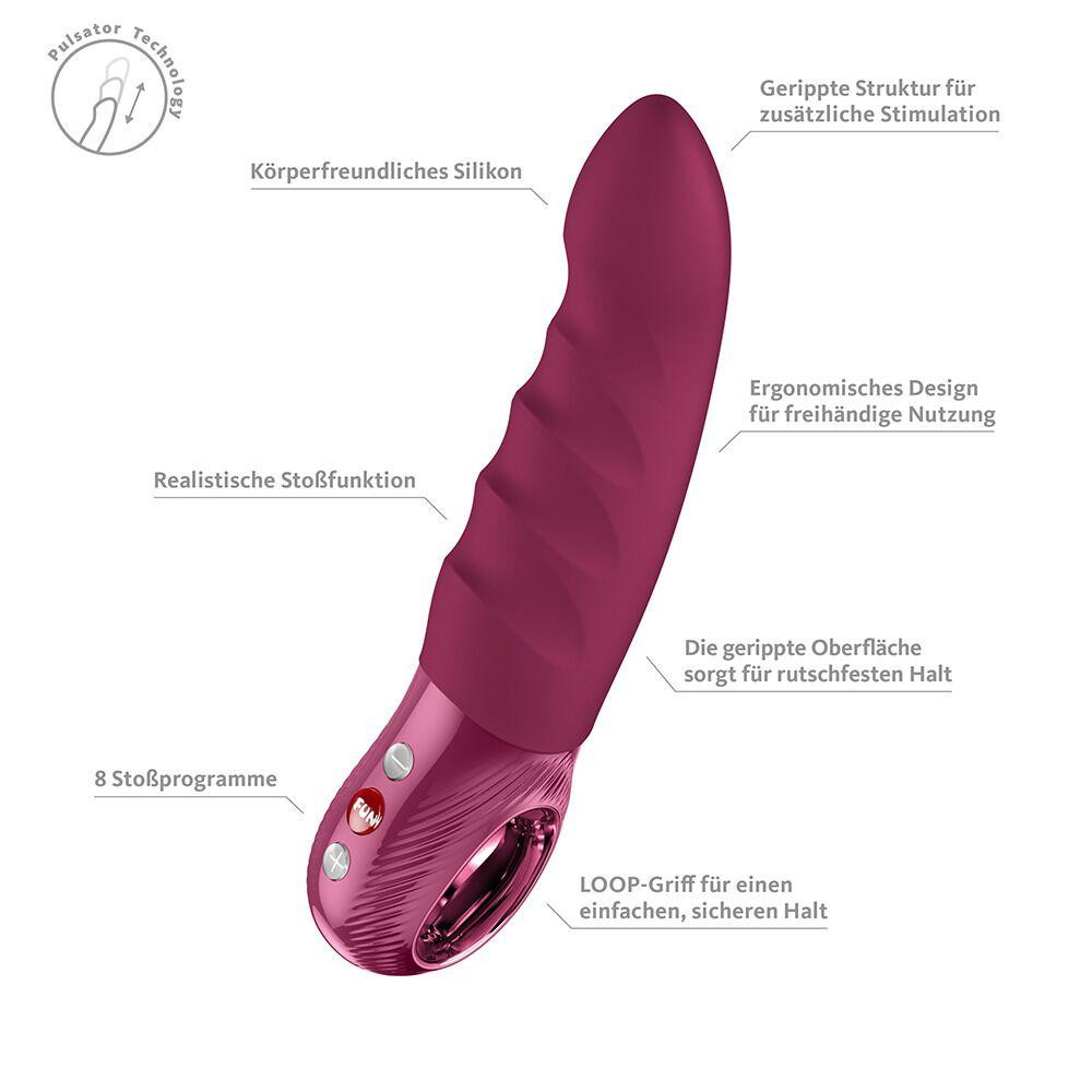 Пульсатор Fun Factory Stronic Deep, Wine Red, 8 режимів роботи, перезаряджуваний Sex Aura Київ - фото 9