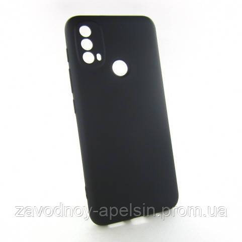 Motorola Moto E40 Силіконовий чохол Захист камери (чорний) Одеса - фото 1