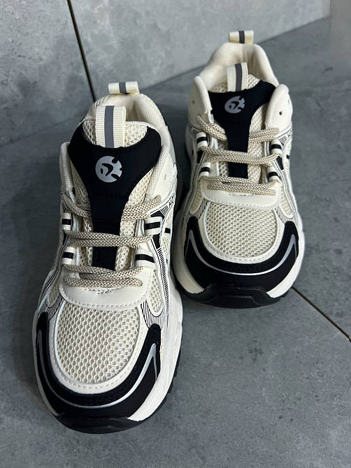 Кроссовки женские Navigator 4001-1 с сеткой и экокожей высокая подошва белые с черным, 37, 23 см Киев - изображение 7