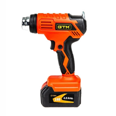 Будівельний фен GTM HGC18/550, 18V, 350/550С, 160/200л/хв, 4Ah (HGC18/550_KIT) Вінниця - фото 3