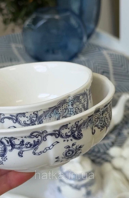 Салатник порцеляна вінтажний стиль 500 мл 14,5*5,5 см  "Grevelingen" 8030-507 для дому та ресторанів Київ - фото 4