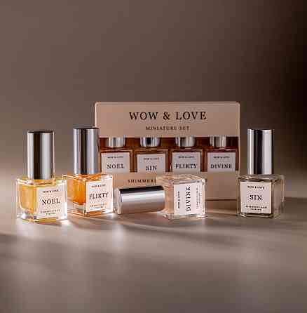 Сет мініатюр парфум-блиску для волосся 4 в 1 WOW&LOVE Київ