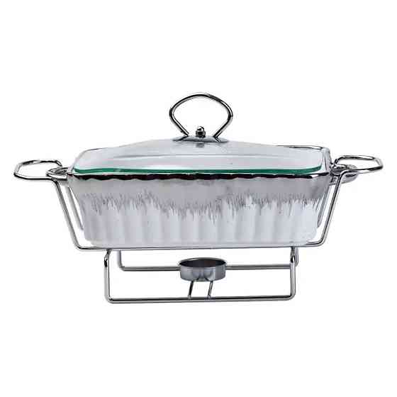 Марміт прямокутний на 1 л порцелянаовий з підігрівом 31×16×11 см HP1019 Київ