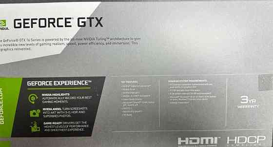 НОВА Відеокарта PNY GeForce GTX 1650 4GB GDDR5 (Dual Fan) Харків