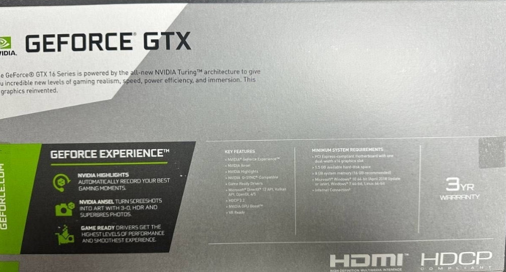 НОВАЯ Видеокарта PNY GeForce GTX 1650 4GB GDDR5 (Dual Fan) Харьков - изображение 1
