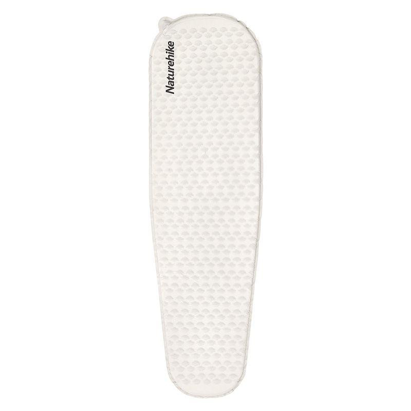 Самонадувний матрац надлегкий одномісний овальний Naturehike CNK2300DZ013, 35 мм, світло-сірий Київ - фото 1