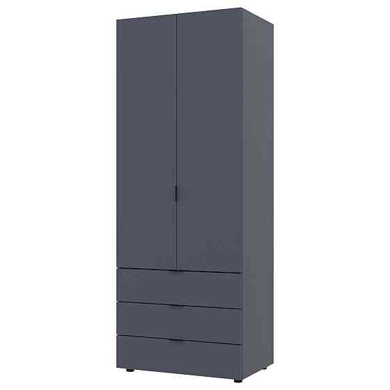 Шкаф распашной для одежды Doros Гелар 77,5х49,5х203,4 см Графит (DRS-011107) Львов