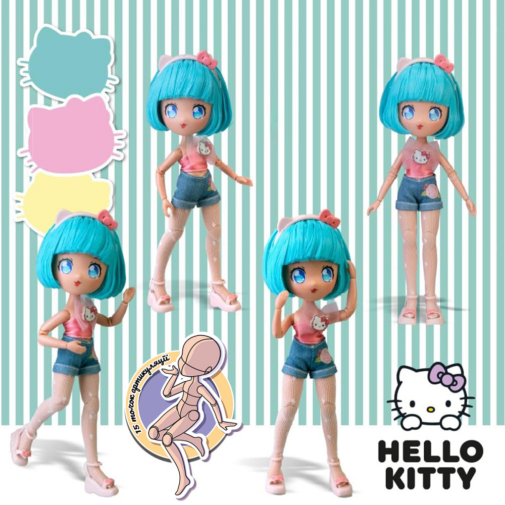 Ігровий набір 4SF Manga Dolls серії Hello Kitty – Красуня Пінк на скутері Дніпро - фото 6