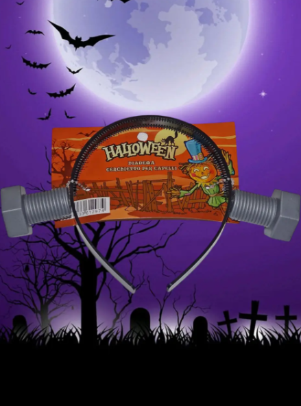 Обруч на Хэллоуин Франкенштейн one size черно-серый Киев - изображение 3