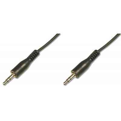 Кабель мультимедійний Jack 3.5mm M/Jack 3.5mm M 1.5m Digitus (AK-510100-015-S) Вінниця